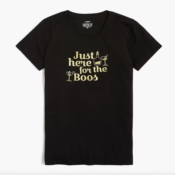 🛍️ 2/$40 Sale 🛍️ NWT J.Crew Factory "Just here for the boos" tee - Picture 4 of 4